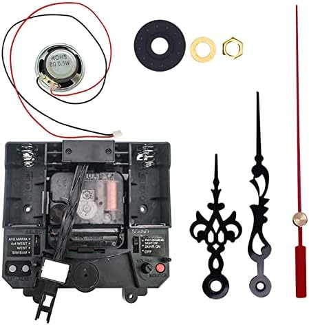 CVZQTESimple 300g Plastic Music Box Clock Movement