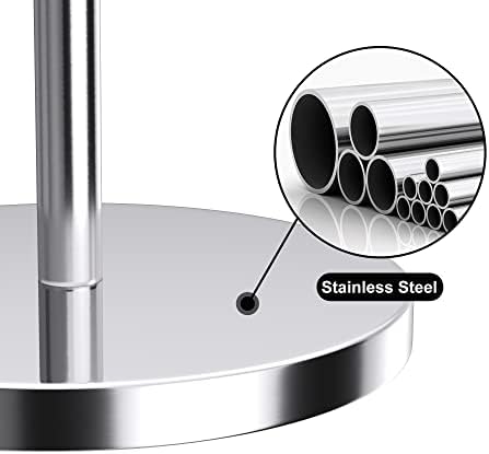 Niffgaff Modern Toilet Paper Holder Stand Stainless Steel 4 Roll Capacity