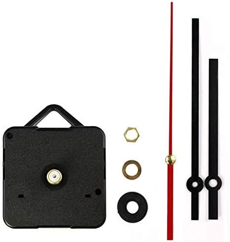 Black Hook-Operated Wall Clock Movement Replacement Part