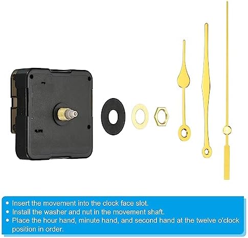 Battery Operated Quiet Mute Clock Movement from PATIKIL