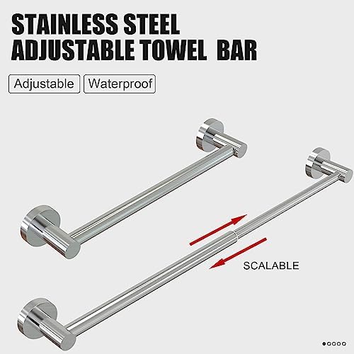 Adjustable 304 Stainless Steel Towel Holder US