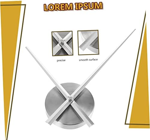 Sleek Easy-Backup Wall Clock Hands Plate Modern Design