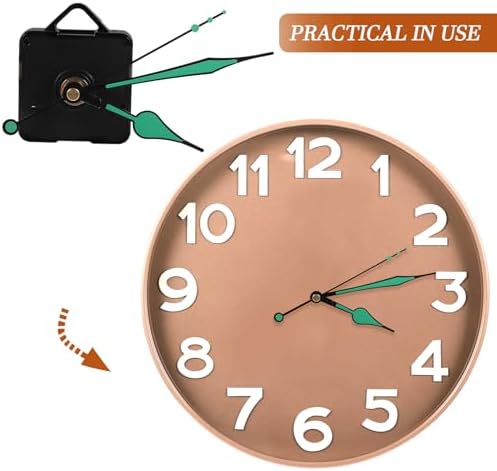 DOITOOL Wall Clock Replacement Movement Kit - Green
