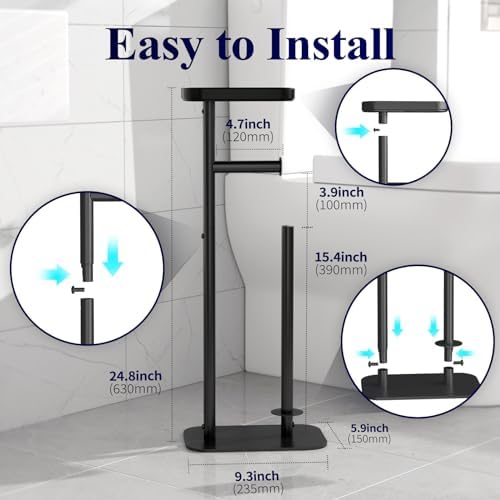 Kitsure Toilet Paper Holder Stand