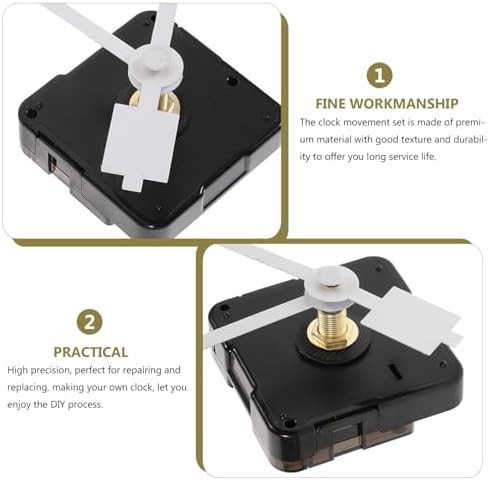 Uonlytech Precision Clock Movement Replacement Mute Clock Mechanism Kit Durable Easy to Use