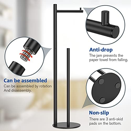 Elegant Adjustable Toilet Paper Holder Stand