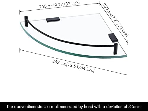 KES Tempered Glass Shelf Stainless Steel