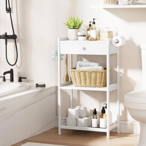 MEUIS Rustic Farmhouse Standing Organizer Durable Ladder Style for Towels Gaskets