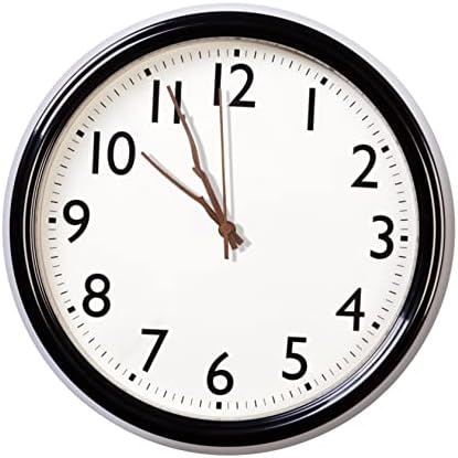 jojofuny 4-Set Quartz Wall Clock Mechanism Replacement Kit - Walnut Wood Clock Hands