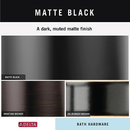 Delta Nicoli Bath Towel Holder Matte Black