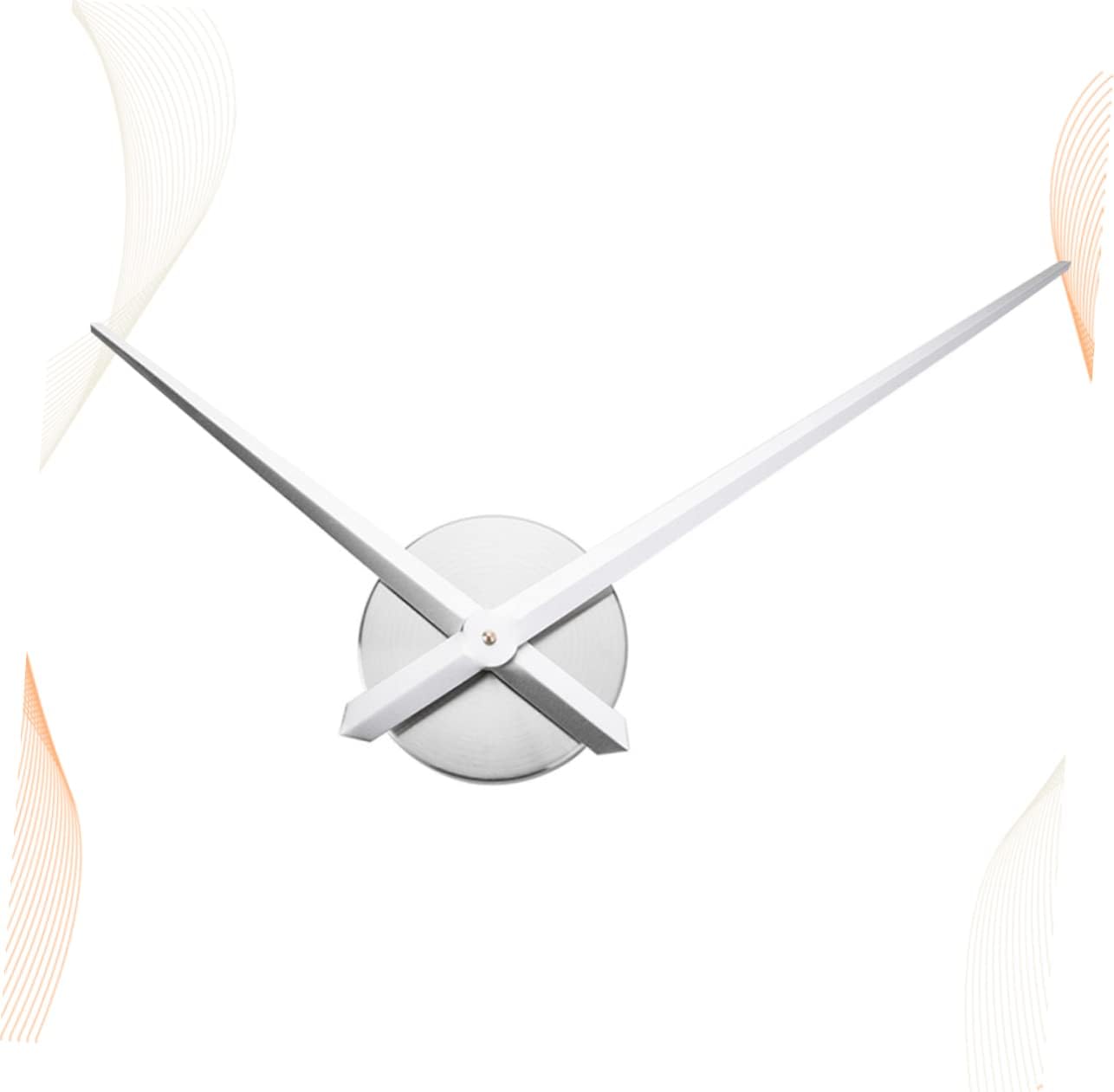 LIFKICH DIY Silver Cross Stitch Clock with 3D Mechanism