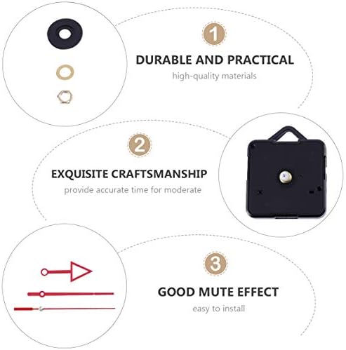 EXCEART RED CLOCK MOVEMENT HIGH PRECISION KIT