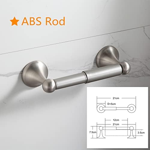 BGL 4-Piece Bathroom Set Adjustable Towel Bar Wall-Mounted Design