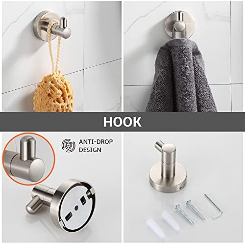 Adjustable Bathroom Towel Holder Set with 24 Bar