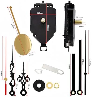 Prettyia Clock Mechanism 2 Set Replacement Kit