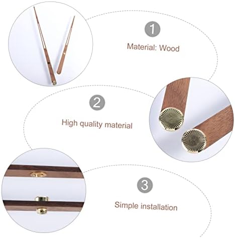 JOJOFUNY Large Wooden Wall Clock Hands with Decor Design