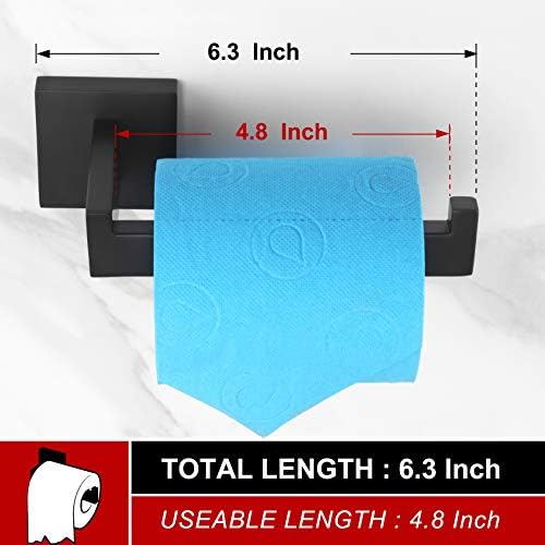 Black Stainless Steel Toilet Paper Holder