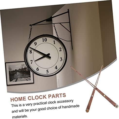 Large Wooden Clock Pointer Black Walnut Decor for DIY