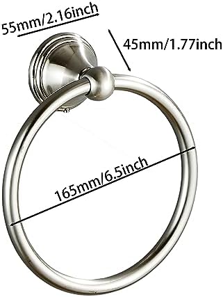 Bluebyrne Hand Towel Holder Brushed Nickel 1 Pack