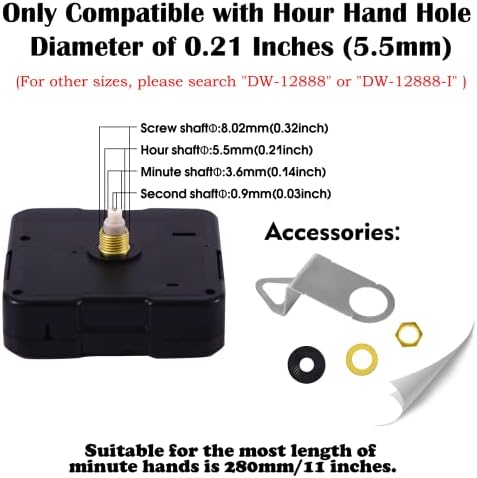 Replacements for quartz Clock movements 3364 inch