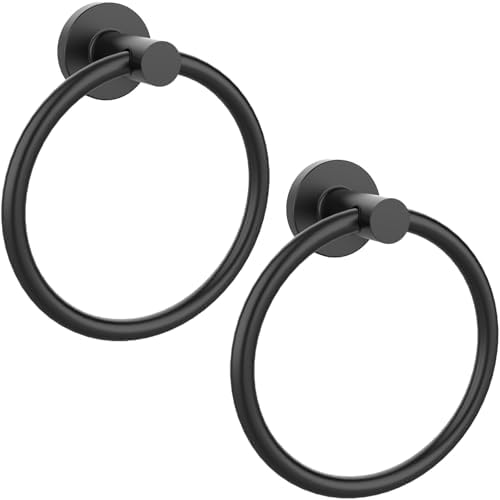 Stainless Steel Matte Black Towel Ring