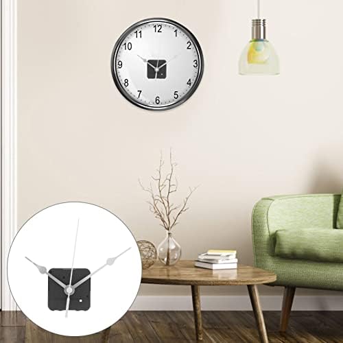 Supvox Reverse Rotating Quartz Wall Clock Movement Kit - Silver