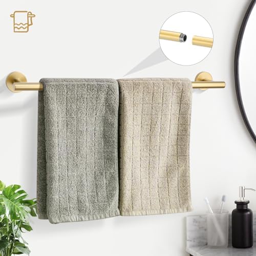 TURS Brushed Gold Bath Towel Bar Set