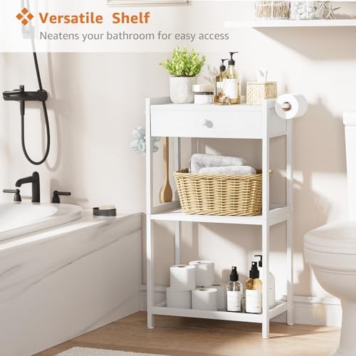 MEUIS Rustic Farmhouse Standing Organizer Durable Ladder Style for Towels Gaskets