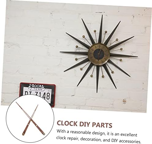 Large Wooden Clock Pointer Black Walnut Decor for DIY