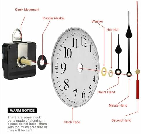 OTDOGUO 31MM Long Shaft Buffer Clock Movement Mechanism Repair Tool