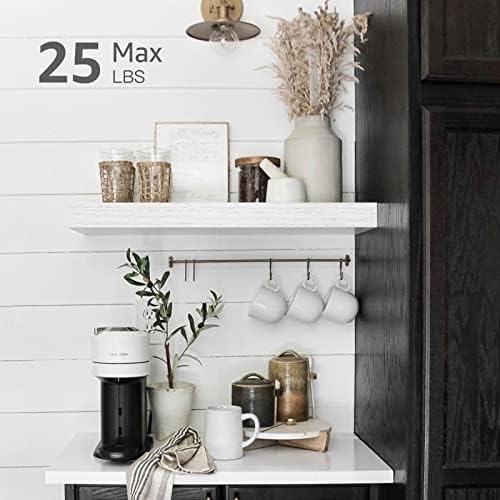 Space-Saving Floating Shelves for Washrooms