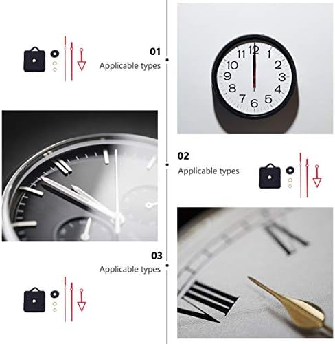 EXCEART RED CLOCK MOVEMENT HIGH PRECISION KIT
