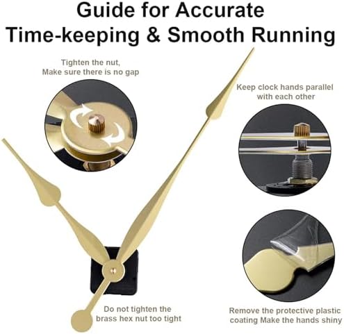 EMOON Clock Movement Mechanism Kit for Custom Repair