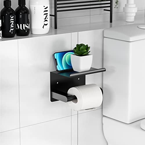 Sturdy Black Toiletries Holder with Mega Roll Fit