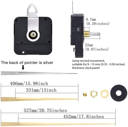 450mm Long Hand Clock Movement
