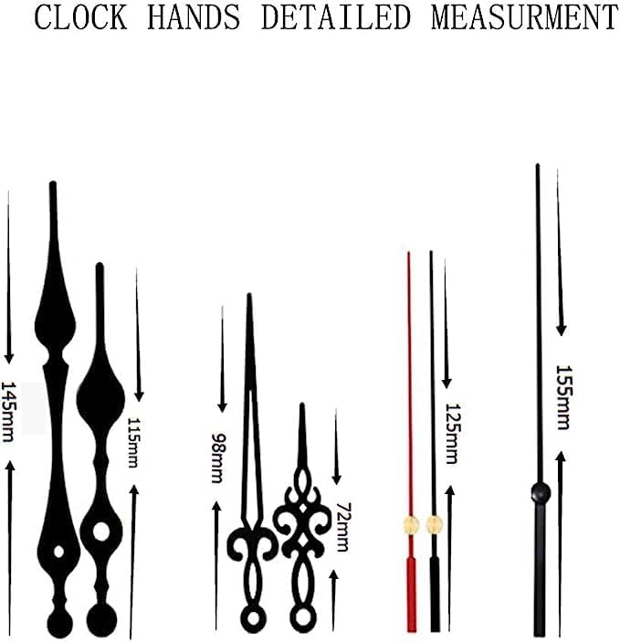 Silent Clock Repair Kit Two-Piece Precision Mechanism