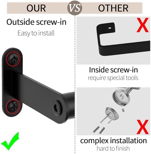 JUYSON 30-Inch Matte Black Towel Bar
