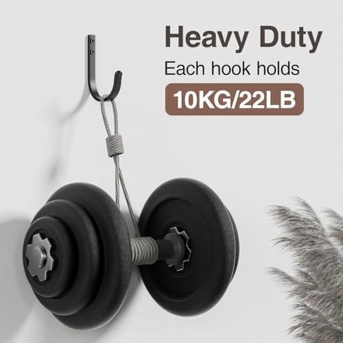 22LB Stainless Metal Robe Towel Hangers 5-Pack