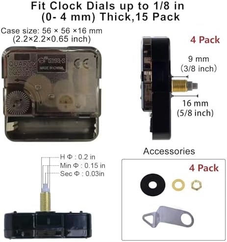 Clock Mechanism Kit with 8 Hand Set