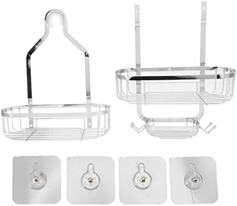 Sturdy Wall-Mounted Bathroom Basket 2 Layer Punch