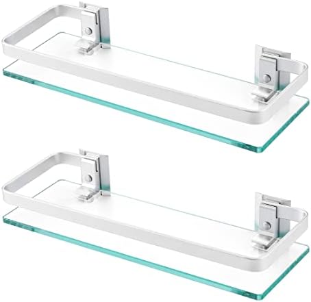 Sturdy 8mm Tempered Glass Shelves for Bathroom Storage