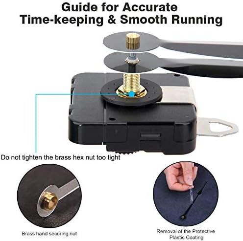 HILLHOME Ultimate Clock Shaft Precision Replacement for DIY Wall Clocks