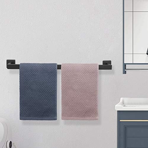 NearMoon Premium Stainless Steel Bath Towel Bar 24-Inch Matte Black