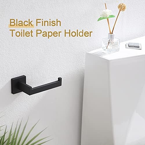 Black Stainless Steel Toilet Paper Holder