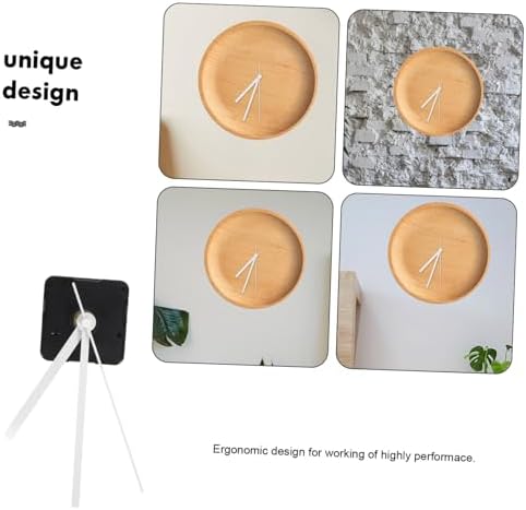 Silent Clock Movement Kits Replacement White Straight Hand