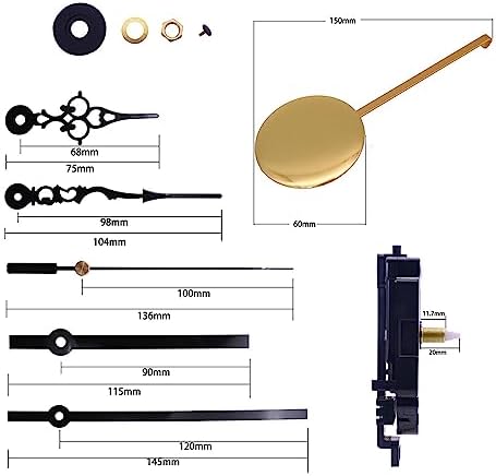 Quartz Pendulum Clock Movement Repair Set