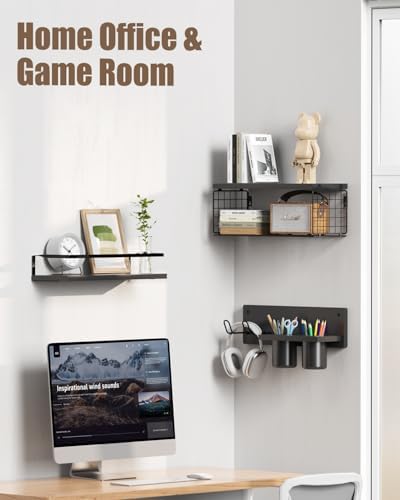 Versatile Floating Storage Shelf for Bathroom Bedroom Kitchen and Living Room