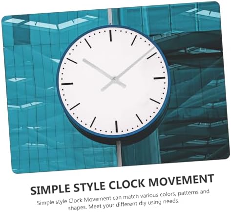 Amosfun DIY Wall Clock Hands Kit Metal 3D Dial Movement