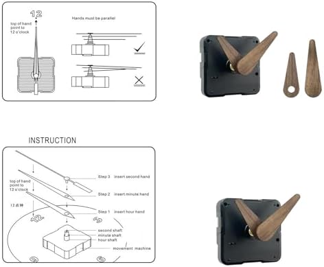 Easy Install Quiet Clock Movement with Style for Wall Clocks