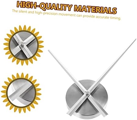 Oversized DIY Wall Clock Parts - clock movement 3D design Silver Alloy